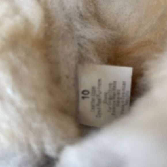 Minnetonka Women's Suede Faux Fur Lined Shearling Ankle Boot Brown Tan Size 10 - Picture 7 of 9